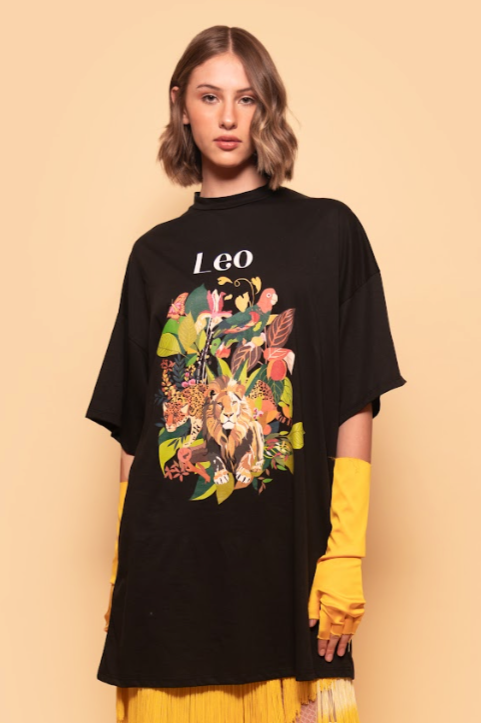 LEO T-SHIRT DRESS